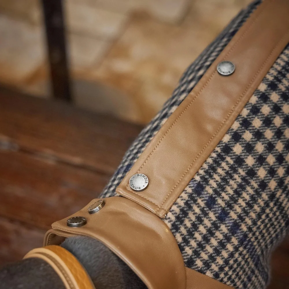 Fancy Checked Jacket for dog NEW